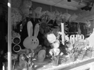 easter window display at isgros bakery